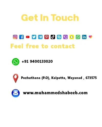 contact banner for a performance marketer showing social media icon
